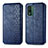 Coque Portefeuille Livre Cuir Etui Clapet S01D pour Nokia XR21 Bleu