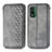 Coque Portefeuille Livre Cuir Etui Clapet S01D pour Nokia XR21 Gris