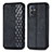 Coque Portefeuille Livre Cuir Etui Clapet S01D pour OnePlus 9 Pro 5G Noir