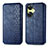 Coque Portefeuille Livre Cuir Etui Clapet S01D pour OnePlus Nord CE 3 5G Bleu