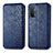 Coque Portefeuille Livre Cuir Etui Clapet S01D pour OnePlus Nord N200 5G Bleu