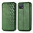 Coque Portefeuille Livre Cuir Etui Clapet S01D pour Oppo A16e Vert