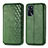 Coque Portefeuille Livre Cuir Etui Clapet S01D pour Oppo A16s Vert