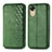 Coque Portefeuille Livre Cuir Etui Clapet S01D pour Oppo A17K Vert