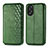 Coque Portefeuille Livre Cuir Etui Clapet S01D pour Oppo A18 Vert