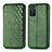 Coque Portefeuille Livre Cuir Etui Clapet S01D pour Oppo A55S 5G Vert