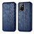 Coque Portefeuille Livre Cuir Etui Clapet S01D pour Oppo A94 5G Bleu