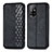 Coque Portefeuille Livre Cuir Etui Clapet S01D pour Oppo F19 Pro+ Plus 5G Noir