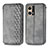 Coque Portefeuille Livre Cuir Etui Clapet S01D pour Oppo F21 Pro 4G Gris