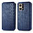 Coque Portefeuille Livre Cuir Etui Clapet S01D pour Oppo F21s Pro 4G Bleu