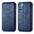 Coque Portefeuille Livre Cuir Etui Clapet S01D pour Oppo K9 Pro 5G Bleu