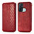 Coque Portefeuille Livre Cuir Etui Clapet S01D pour Oppo Reno5 A Rouge