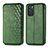 Coque Portefeuille Livre Cuir Etui Clapet S01D pour Oppo Reno6 5G Vert