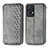 Coque Portefeuille Livre Cuir Etui Clapet S01D pour Oppo Reno7 Pro 5G Gris