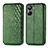 Coque Portefeuille Livre Cuir Etui Clapet S01D pour Realme 10 Pro 5G Vert