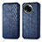 Coque Portefeuille Livre Cuir Etui Clapet S01D pour Realme 11 5G Bleu