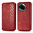 Coque Portefeuille Livre Cuir Etui Clapet S01D pour Realme 11 5G Rouge