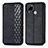 Coque Portefeuille Livre Cuir Etui Clapet S01D pour Realme 7i RMX2193 Noir