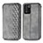 Coque Portefeuille Livre Cuir Etui Clapet S01D pour Realme 9 SE 5G Gris