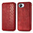 Coque Portefeuille Livre Cuir Etui Clapet S01D pour Realme C30 Rouge