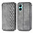 Coque Portefeuille Livre Cuir Etui Clapet S01D pour Realme C33 (2023) Gris