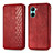 Coque Portefeuille Livre Cuir Etui Clapet S01D pour Realme C33 (2023) Rouge