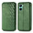 Coque Portefeuille Livre Cuir Etui Clapet S01D pour Realme C33 (2023) Vert