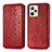 Coque Portefeuille Livre Cuir Etui Clapet S01D pour Realme C35 Rouge