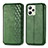 Coque Portefeuille Livre Cuir Etui Clapet S01D pour Realme C35 Vert