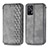 Coque Portefeuille Livre Cuir Etui Clapet S01D pour Realme GT 5G Gris