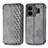 Coque Portefeuille Livre Cuir Etui Clapet S01D pour Realme GT Neo5 240W 5G Gris