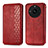 Coque Portefeuille Livre Cuir Etui Clapet S01D pour Realme Narzo 60 5G Rouge