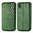 Coque Portefeuille Livre Cuir Etui Clapet S01D pour Samsung Galaxy A01 Core Vert