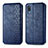 Coque Portefeuille Livre Cuir Etui Clapet S01D pour Samsung Galaxy A02 Bleu