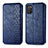 Coque Portefeuille Livre Cuir Etui Clapet S01D pour Samsung Galaxy A02s Bleu
