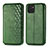 Coque Portefeuille Livre Cuir Etui Clapet S01D pour Samsung Galaxy A03 Vert