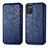 Coque Portefeuille Livre Cuir Etui Clapet S01D pour Samsung Galaxy A03s Bleu