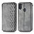 Coque Portefeuille Livre Cuir Etui Clapet S01D pour Samsung Galaxy A11 Gris