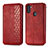 Coque Portefeuille Livre Cuir Etui Clapet S01D pour Samsung Galaxy A11 Rouge