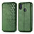 Coque Portefeuille Livre Cuir Etui Clapet S01D pour Samsung Galaxy A11 Vert