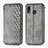 Coque Portefeuille Livre Cuir Etui Clapet S01D pour Samsung Galaxy A20 Gris