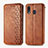 Coque Portefeuille Livre Cuir Etui Clapet S01D pour Samsung Galaxy A20 Marron