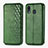 Coque Portefeuille Livre Cuir Etui Clapet S01D pour Samsung Galaxy A20 Vert