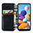 Coque Portefeuille Livre Cuir Etui Clapet S01D pour Samsung Galaxy A21 European Petit