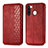 Coque Portefeuille Livre Cuir Etui Clapet S01D pour Samsung Galaxy A21 European Rouge