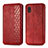 Coque Portefeuille Livre Cuir Etui Clapet S01D pour Samsung Galaxy A21 SC-42A Rouge