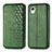 Coque Portefeuille Livre Cuir Etui Clapet S01D pour Samsung Galaxy A22 5G SC-56B Vert