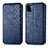 Coque Portefeuille Livre Cuir Etui Clapet S01D pour Samsung Galaxy A22s 5G Bleu