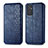 Coque Portefeuille Livre Cuir Etui Clapet S01D pour Samsung Galaxy A24 4G Bleu