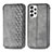 Coque Portefeuille Livre Cuir Etui Clapet S01D pour Samsung Galaxy A33 5G Gris